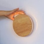 Aplică reîncărcabilă Lou din lemn, maro deschis - imagine 13