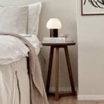 Lampă reîncărcabilă Fynn din lemn, maro închis - imagine 9