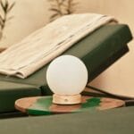 Lampă Flore din Lemn Maro Deschis | Reîncărcabilă, Dimabilă și fără Fir - imagine 8