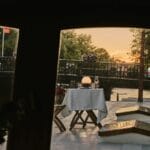 Lampă reîncărcabilă Fynn din lemn, maro închis - imagine 7