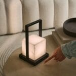 Lampă reîncărcabilă Nola din alabastru - imagine 6