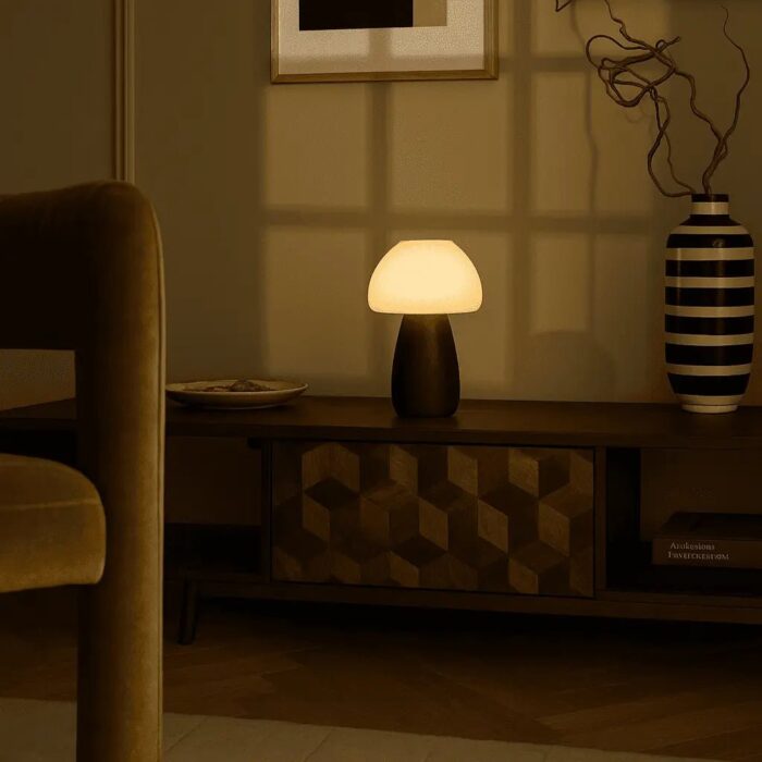 Lampă Ursuleț din Lemn Maro - imagine 5