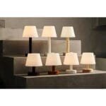 Lampă reîncărcabilă Zoë din lemn, maro deschis - imagine 16