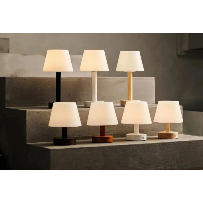 Lampă reîncărcabilă Zoë din lemn, maro deschis - imagine 16