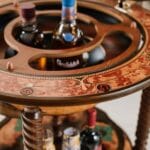 Bacco - Glob Bar Italian cu Detalii Vintage din Secolul XVI - imagine 6