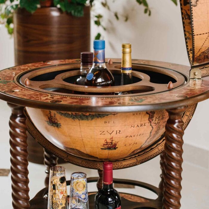 Bacco - Glob Bar Italian cu Detalii Vintage din Secolul XVI - imagine 7