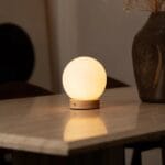 Lampă Flore din Lemn Maro Deschis | Reîncărcabilă, Dimabilă și fără Fir - imagine 9