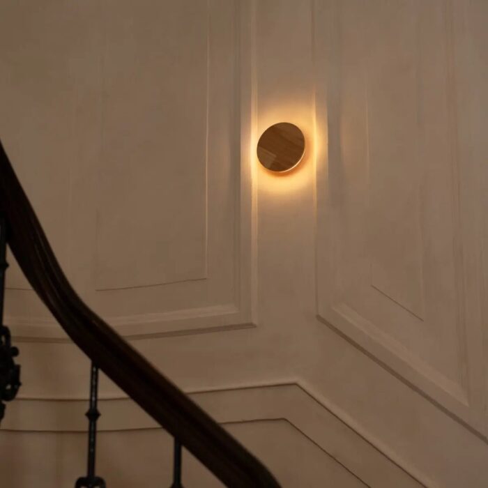 Aplică reîncărcabilă Lou din lemn, maro deschis - imagine 3