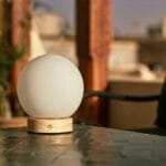 Lampă Flore din Lemn Maro Deschis | Reîncărcabilă, Dimabilă și fără Fir - imagine 10