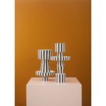 Ghiveci Ceramic Toppu - Minimalist în Alb și Negru - imagine 3