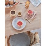 Farfurie pentru desert Jali cu buline realizată manual din sticlă - imagine 4