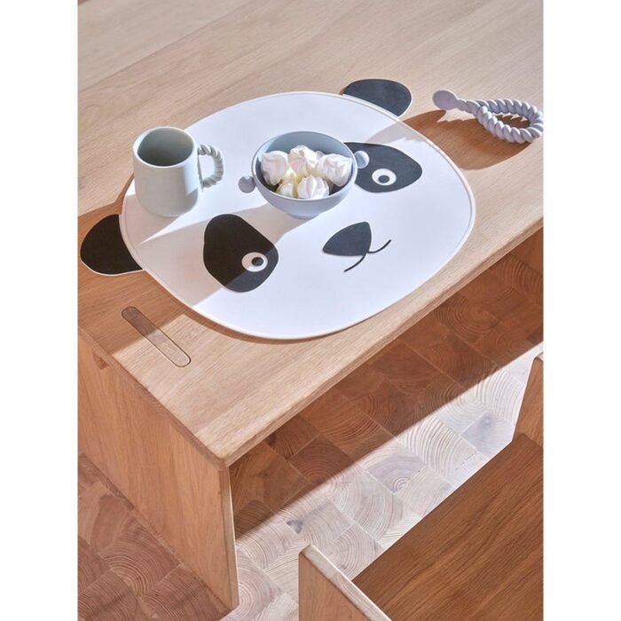 Suport de farfurie în formă de Panda, din silicon - imagine 2