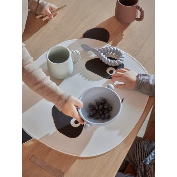 Suport de farfurie în formă de Panda, din silicon - imagine 3