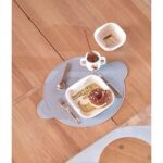 Suport de farfurie Planet din silicon, formă rotundă, verde mint - imagine 4