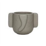 Ghiveci decorativ Elefant din ceramică glazurată