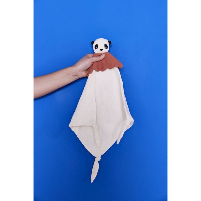 Păturică de Alint Panda LinLin - Jucărie Senzorială pentru Bebeluși - imagine 4