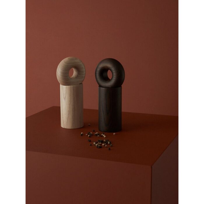 Râșniță decorativă Hoop din lemn de frasin - imagine 2