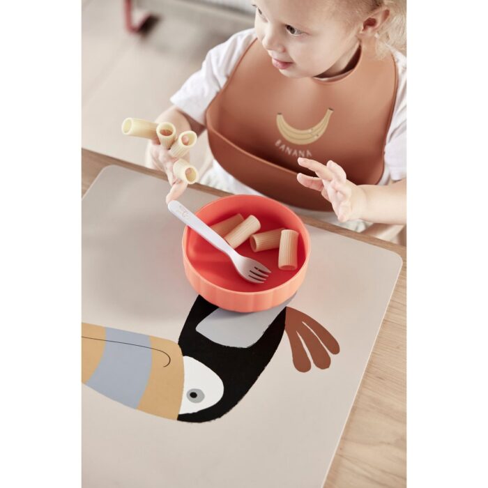 Set veselă copii Pullo - farfurie și bol din material ecologic - imagine 2