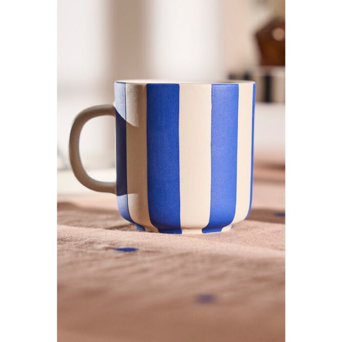 Cană Toppu cu design în dungi pictat manual - imagine 3