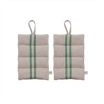 Set 2 Mănuși Bucătărie Linu din Bumbac Organic