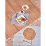 Suport de farfurie Planet din silicon, formă rotundă, verde mint - imagine 3