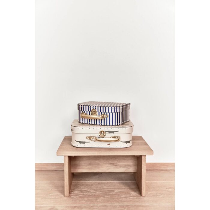 Set 2 Valize Mini pentru Copii - Model Crocodil și Dungi - imagine 2