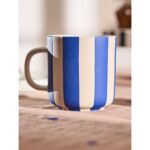 Cană Toppu cu design în dungi pictat manual - imagine 4