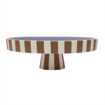 Tavă Toppu Mare - Design Manual în Dungi Multicolore