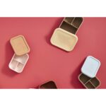 Cutie pentru prânz din silicon cu 3 compartimente - imagine 3