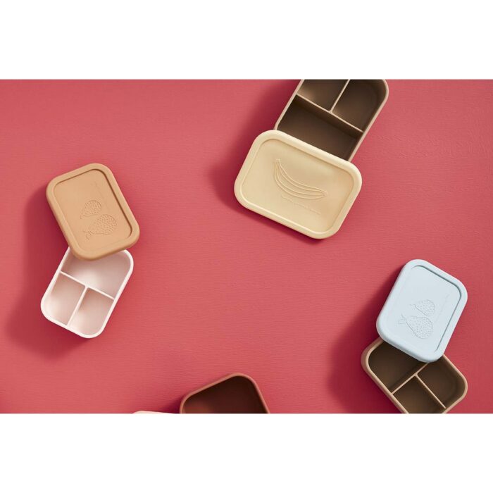 Cutie pentru prânz din silicon cu 3 compartimente - imagine 3