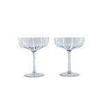 Set 2 Pahare Coupe Mizu - Eleganță în Sticlă Suflată Manual