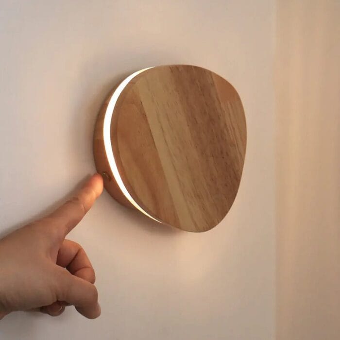 Aplică Lulu din Lemn Natural - Lampă Wireless Reîncărcabilă cu Lumină Reglabilă - imagine 10