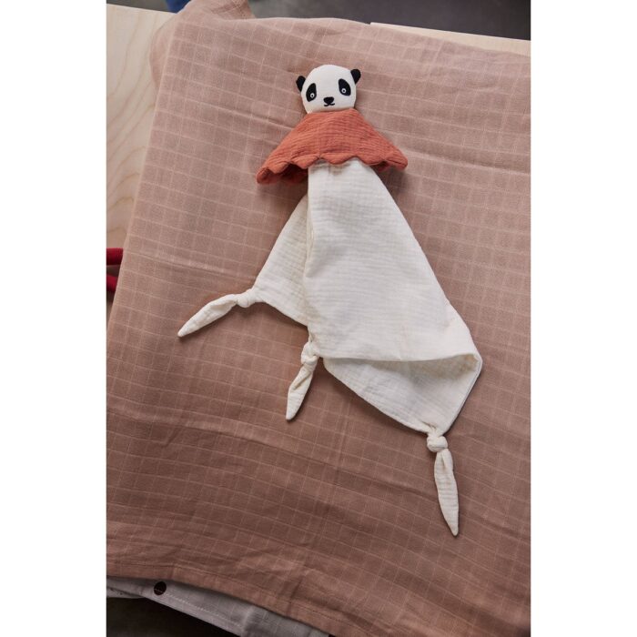 Păturică de Alint Panda LinLin - Jucărie Senzorială pentru Bebeluși - imagine 2