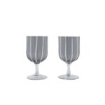 Set 2 Pahare de Vin Mizu - Eleganță Contemporană în Nuanțe de Gri
