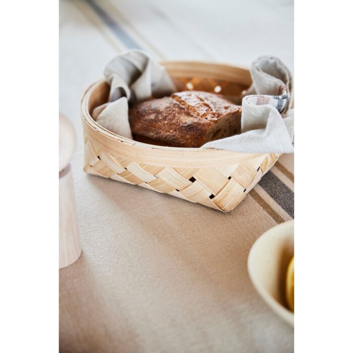 Față de masă Linu din bumbac organic, model spic, 200x140 cm - imagine 4