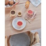 Farfurie pentru desert Jali cu buline realizată manual din sticlă - imagine 3