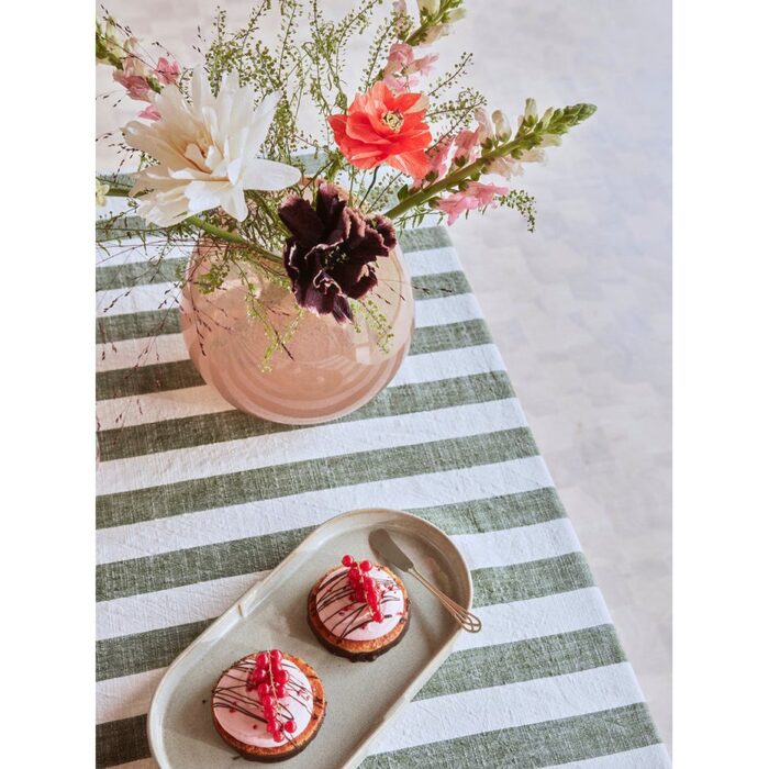 Vază Lasi Organică din Sticlă Suflată Manual - Taupe - imagine 3