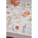 Set 2 Pahare de Vin Mizu din Sticlă cu Dungi Albe - imagine 3