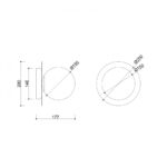 BORRA A - Aplică de perete IP44 - imagine 3