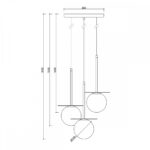 BORRA B 3P - Lampă suspendată - imagine 5