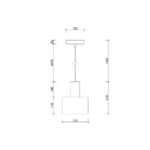 ENKEL 1 - Lampă suspendată - imagine 6