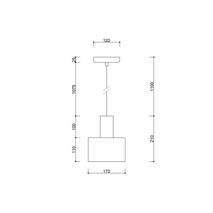ENKEL 1 - Lampă suspendată - imagine 6