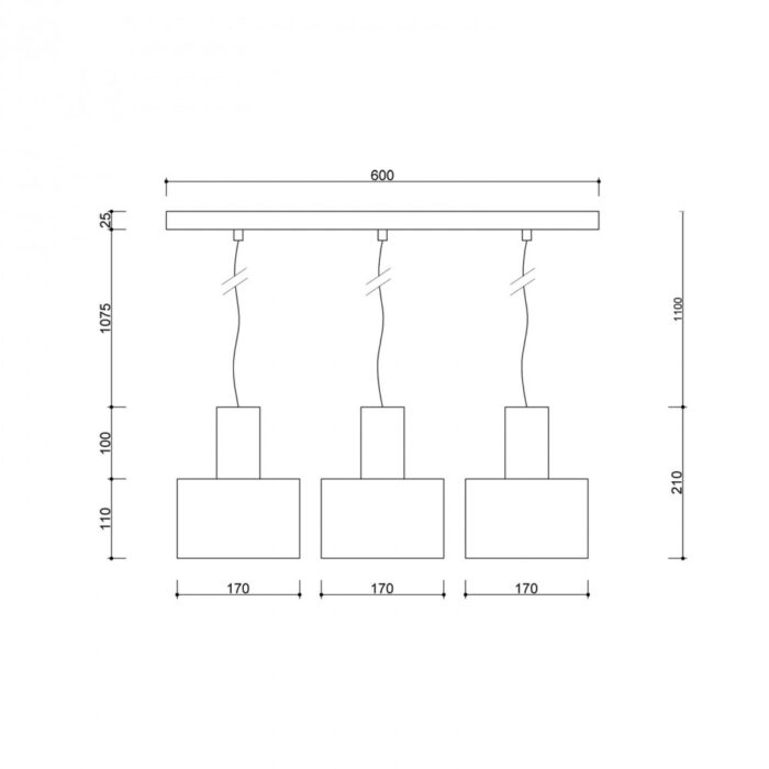 ENKEL 3L - Lampă suspendată - imagine 6