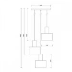 ENKEL 3P - Lampă suspendată - imagine 3