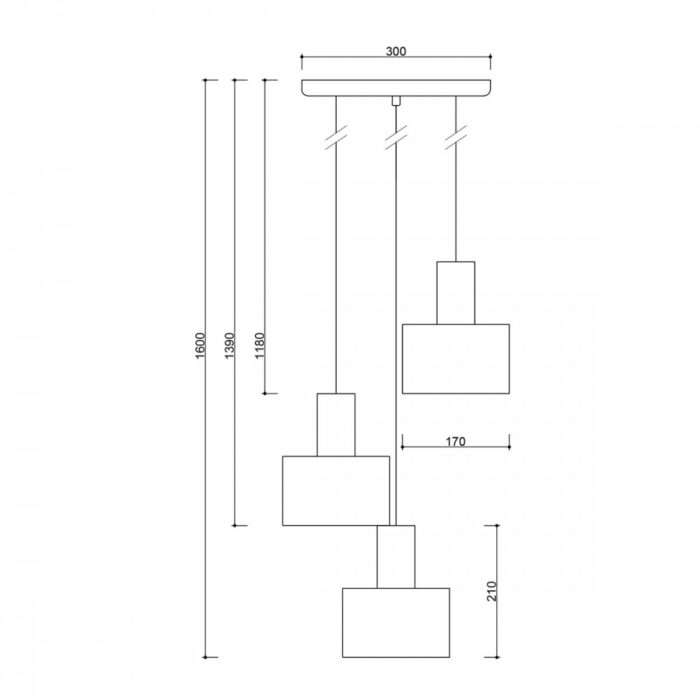ENKEL 3P - Lampă suspendată - imagine 3