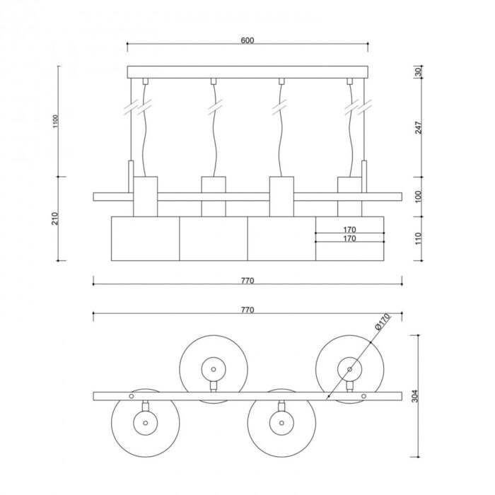 ENKEL 4 - Lampă suspendată - imagine 8