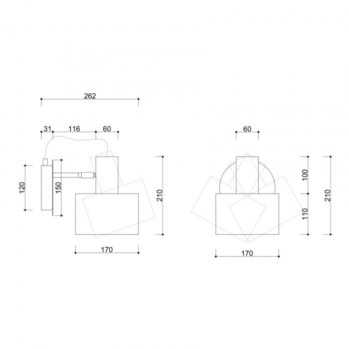 ENKEL W - Aplică de perete - imagine 6