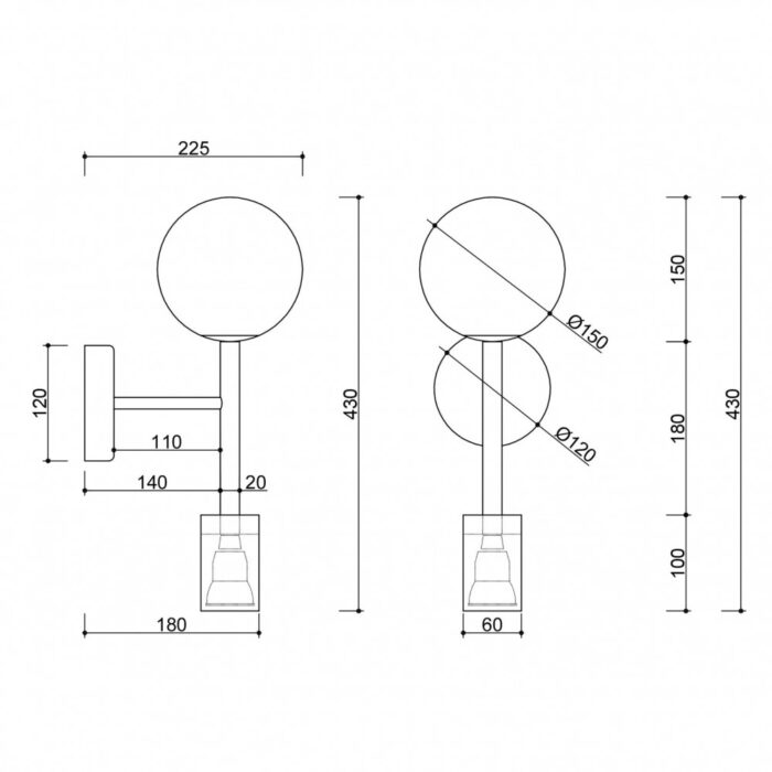 KOP C - Aplică de perete - imagine 5