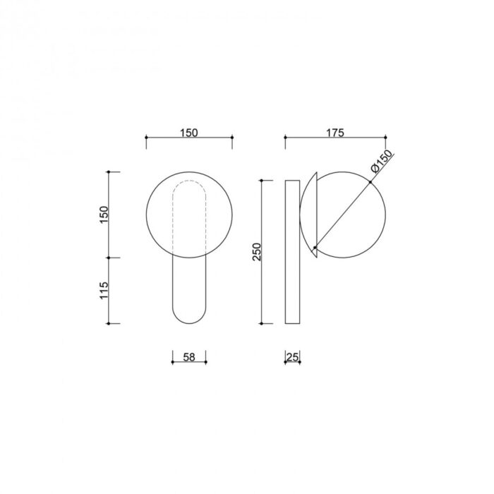 KUUL D - Aplică de perete IP44 - imagine 5