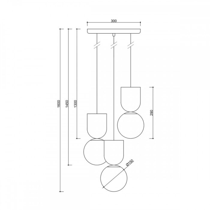 LUOTI 3P - Lampă suspendată - imagine 2